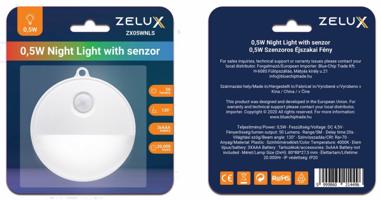 Zelux LED Mozgásérzékelős éjszakai világítás
