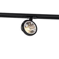 1 fázisú sínrendszerhez való fekete spotlámpa - Iconic Go