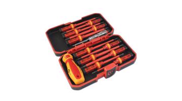 13 darabos szigetelt mégnes csavarhúzó készlet – SL, PH, PZ, T, 1000V, IEC 60900