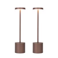 2 db-os kültéri asztali lámpa készlet sötét bronz színű dimmerrel, újratölthető - Dupont