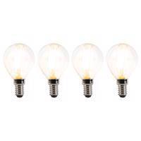4 db E14 szabályozható LED lámpa készlet P45 átlátszó 3W 250 lm 2700K