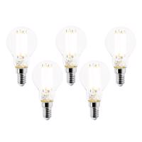 5 db E14-es LED izzó szett P45 átlátszó 2,2W 470lm 2700K