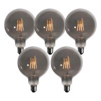 5 db E27 3 fokozatú dimmelhető LED füstös G125 4W 450lm 1900K