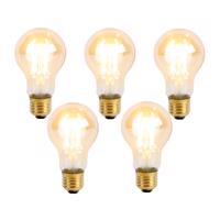 5 db E27 3 fokozatú dimmelhető LED izzó A60 Goldline 5W 530lm 2200K szett