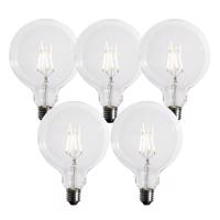 5 db E27 3-lépcsős dimmelhető LED spirál izzószál G125 4W 450lm 3000K