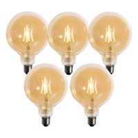 5 db E27 Dimmelhető LED Arany G125 4.9W 450lm 2200K