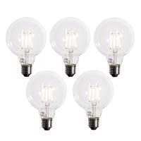 5 db E27 Dimmelhető LED izzó G95 5W 450lm 3000K