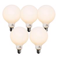 5 db E27 Dimmelhető LED izzó Opál G125 5W 450lm 2700K