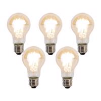 5 db E27-es, dimmelhető Kelvin LED izzó szett A60 Goldline 8W 806lm 2000-2700K