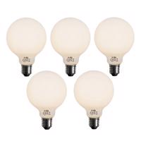5 db E27-es dimmelhető LED izzó opál üvegből G95 5W 450lm 3000K