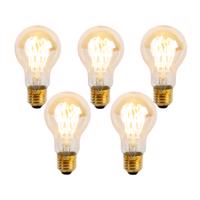 5 db E27-es dimmelhető LED spirál izzó szett A60 Goldline 4W 270lm 2200K