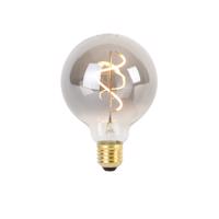 5 db E27-es dimmelhető LED spirál izzószál izzó G95 füst 3W 95lm 1800K szett