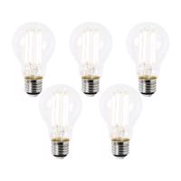 5 db E27 LED izzó szett A60 átlátszó 2,2W 470lm 2700K