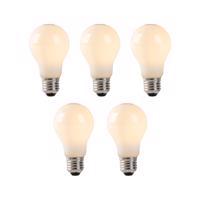 5 db E27 LED lámpa készlet opálüveg 1W 80 lm 2200K