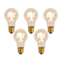 5 db E27 LED spirál izzószál izzó A60 Goldline 2W 150lm 2200K szett