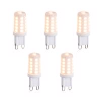 5 db G9 dimmelhető LED izzó opál üveg 3W 250lm 2200K szett
