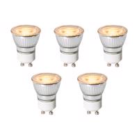 5 db GU10 dimbare LED lamp 3,5 cm 4W 228 lm 2200K