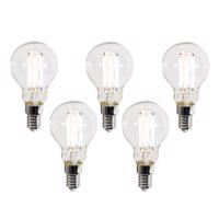 5 db Okos E14 LED izzók P45 átlátszó 4,2W 470lm 2700-6500K