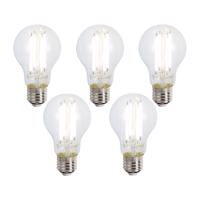 5 db Okos E27 Dimmelhető LED Izzó A60 Átlátszó 7W 806lm 2700-6500K