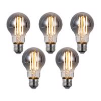 5 db Okos E27 Dimmelhető LED Izzó A60 Füst 4.9W 150lm 1800K