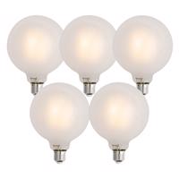 5 db Okos E27 Dimmelhető LED Izzó G125 Matt 7W 806lm 2700-6500K