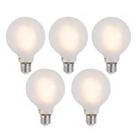 5 db Okos E27 Dimmelhető LED Izzó G95 Matt 7W 806lm 2700-6500K