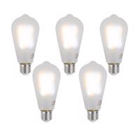 5 db Okos E27 Dimmelhető LED Izzó ST64 Matt 7W 806 lm 2700-6500K