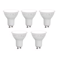 5 db Okos GU10 50 mm-es, dimmelhető LED izzók, opál, 7 W, 630 lm, 4000 K