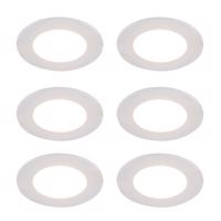 6 db fehér beépíthető spotlámpa szett Dim to Warm LED-del 7W IP65 - Blanca