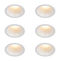 6 db fehér GU10 beépíthető spotlámpa szett 35 mm IP44 - Dept