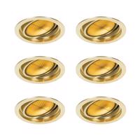 6 db Modern beépített reflektor arany állítható - Coop 111 Honey