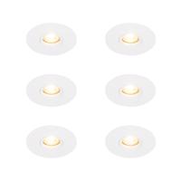 6 db Modern süllyesztett folt fehér 12 cm - Buco