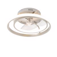 Acél mennyezeti ventilátor LED-del távirányítóval - Kees