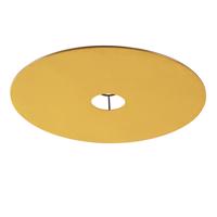 Bársony lapos lámpaernyő sárga, arany 45 cm