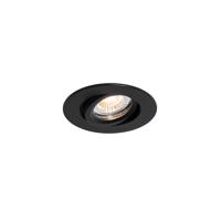 Beépíthető spotlámpa fekete, dönthető, 6,5 cm, LED-es, IP54, ultraf vékony - Pupil