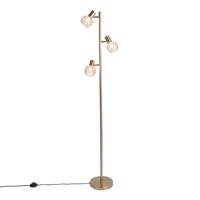 Design állólámpa arany, 3 lámpával állítható - Háló