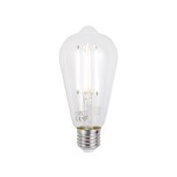 E27 szabályozható LED izzó ST64 átlátszó üveggel 7W 806lm 2700-6500K