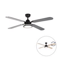 Fekete mennyezeti ventilátor távirányítóval - Fanattic