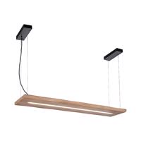 Függesztett lámpa fa 120 cm LED-del távirányítóval - Ajdin