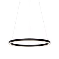 Függesztett lámpa fekete 60 cm LED-del 3 fokozatban szabályozható - Girello