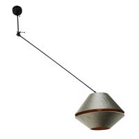 Függőlámpa fekete dupla bársony lámpabúrával, zöld, arany belsővel - Blitz