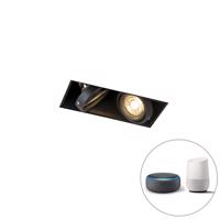 Intelligens süllyesztett folt fekete, 2 Wifi GU10 nélkül, Oneon 2