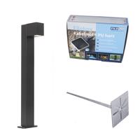 Ipari kültéri állólámpa fekete 65 cm IP44 - Baleno