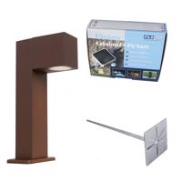 Ipari kültéri állólámpa rozsdabarna 30 cm IP44 - Baleno