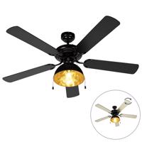 Ipari mennyezeti ventilátor fekete - Magna