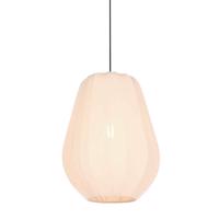 Japandi függőlámpa krémszínű szövetbúrával, 27 cm - Sable