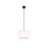 Japandi hanglamp zwart met wit 40cm - Madleine