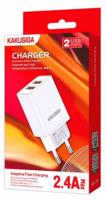 KAKU Dual Port adapter Smart Charger Fehér (EU)