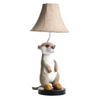Kinder tafellamp stokstaartje beige - Eddie