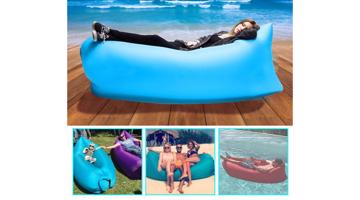 Lazy Bag - Felfújható matrac,Pumpa nélküli Matrac! levegőágy strandoláshoz